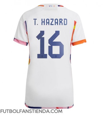 Bélgica Thorgan Hazard #16 Segunda Equipación Mujer Mundial 2022 Manga Corta